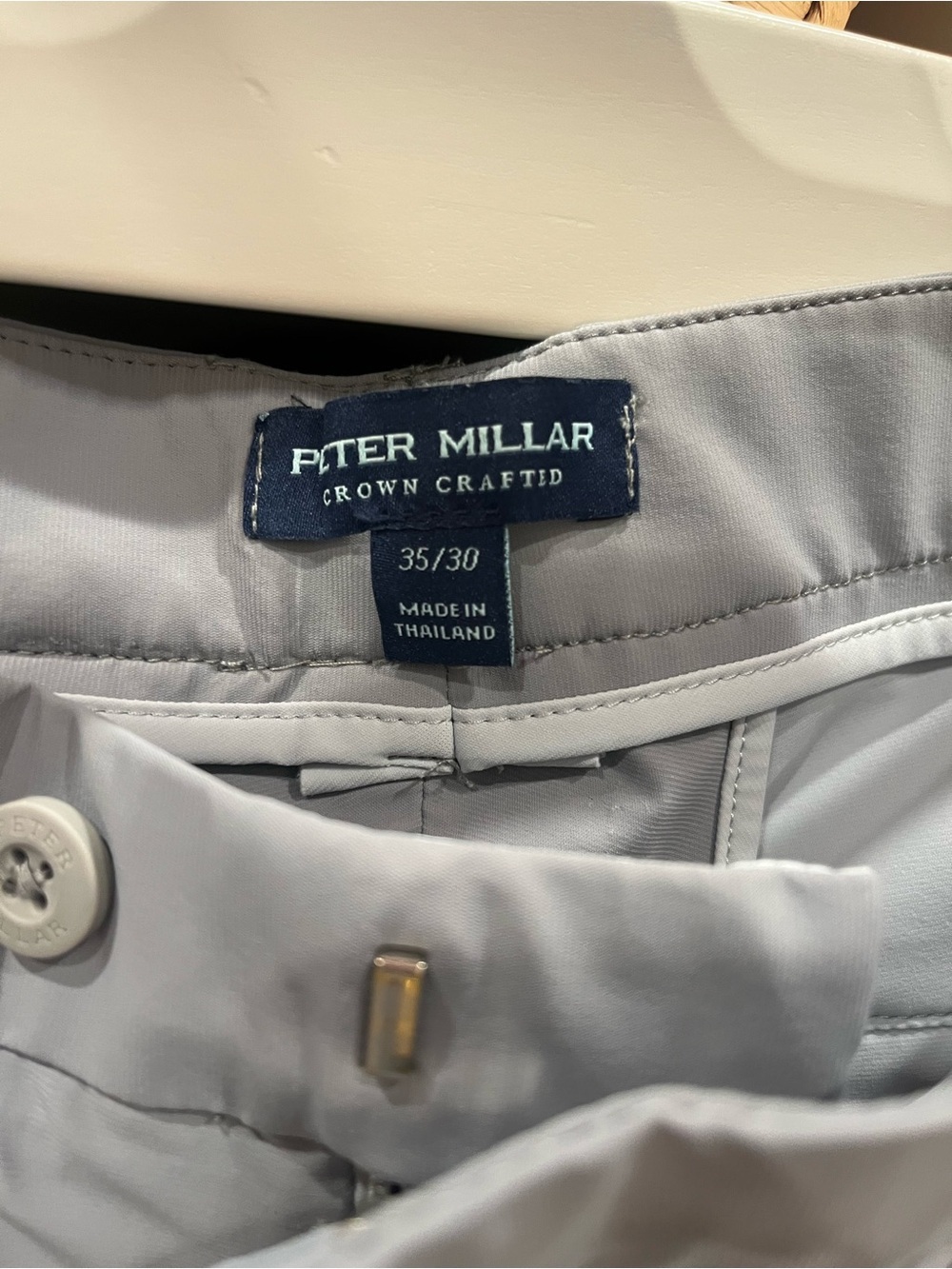 Peter Millar Light Gray Performance Dress Pants - Picture 3 of 4
